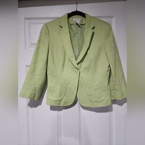 Green Worthington Stretch Blazer Size 8